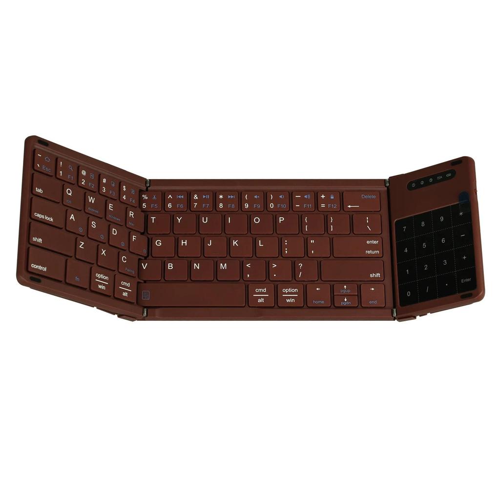 Foldable Wireless Keyboard Ultra Slim Toupad Bluetooth Keyboard Reargeable Fog Keyboard for Tablet L