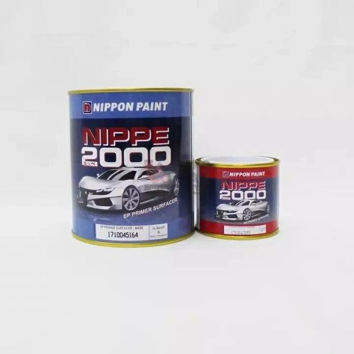 Epoxy Nippe primer surfacer white dan hardener - Putih