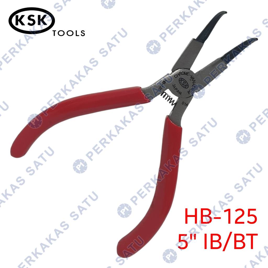 TANG SNAP RING 5" BENGKOK TUTUP 125 MM KSK TOOLS HB-125 JAPAN SNAPRING CIRCLIP PLIERS 125MM INTERNAL