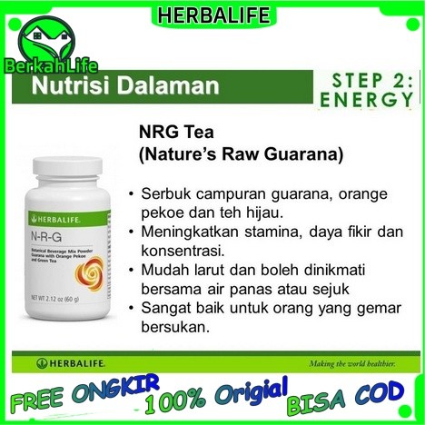 Herbalife Nutrition NRG Teh Instan Penambah Energi Dan Stamina NRG teh instant #NRG 100% ORIGINAL Sh