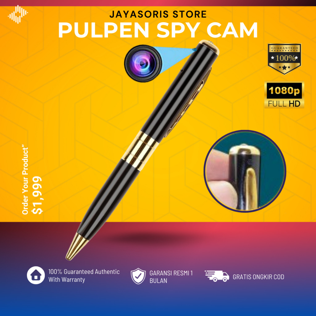 Tekno|| CCTV PULPEN MINI SPY CAM KAMERA TERSEMBUNYI KECIL PENGINTAI TANPA KABEL HIDDEN CAMERA PORTAB