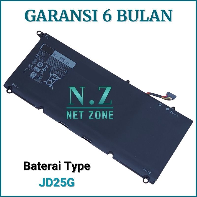 Baterai Battery JD25G Laptop XPS 13 9343 - XPS 13 9350 Series -NZONE