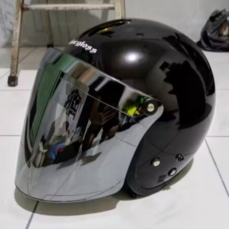 Kaca Helm Venom Injak Original Free Packing Bubble Warp Cocok Bogo, Slim Head, Cakil, dll