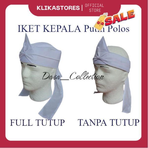 IKET KEPALA PUTIH POLOS - BLANGKON SUNDA DAN JAWA PUTIH POLOS - UDENG TERBARU PUTIH POLOS UP