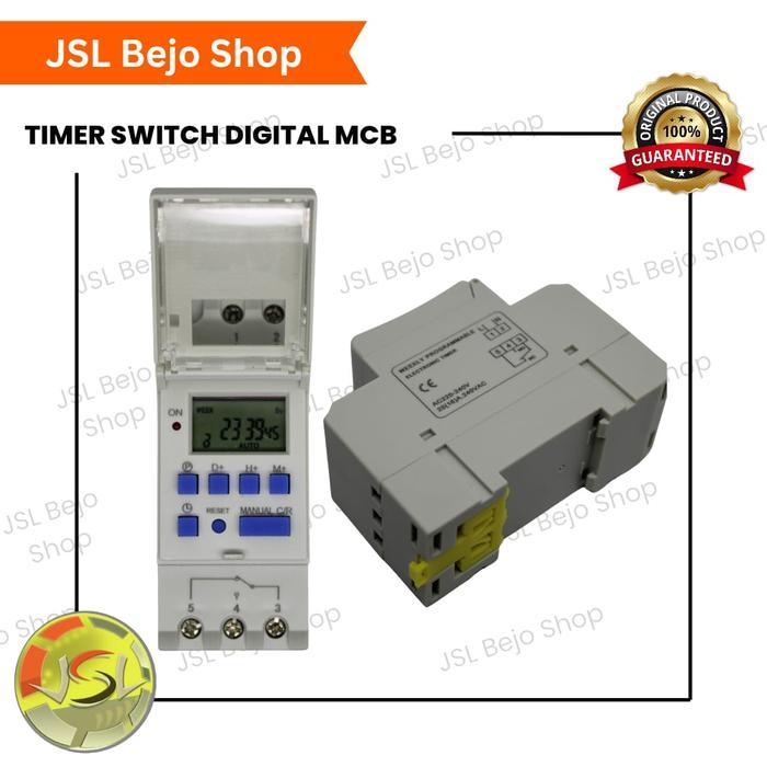 12 V DC DIN Rail Digital Programmable Timer Switch Model MCB Terlaris