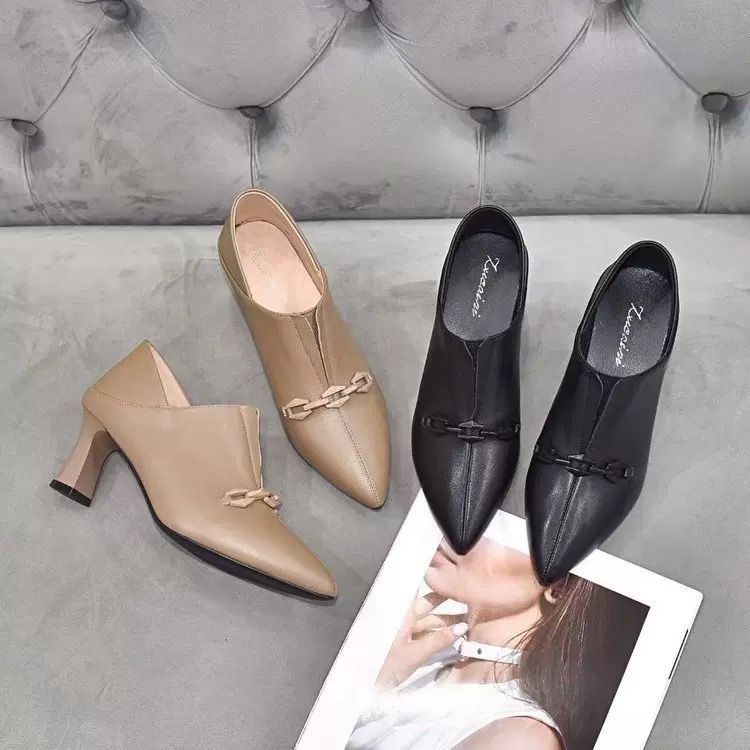 Sepatu Boots Heels Shoes Wanita Korea BO9068