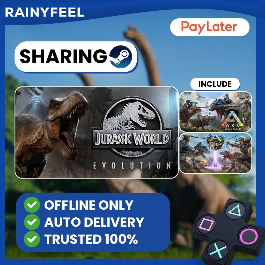 [BONUS GAME RANDOM] Jurassic World Evolution (Sharing With Ark: Survival Evolved & ARK: Survival of 