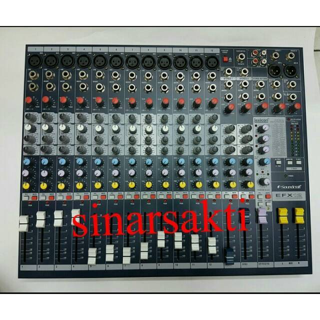 MIXER AUDIO EFX 12 Mixer audio EFX12( 12 CHANNEL FULL ) BARU