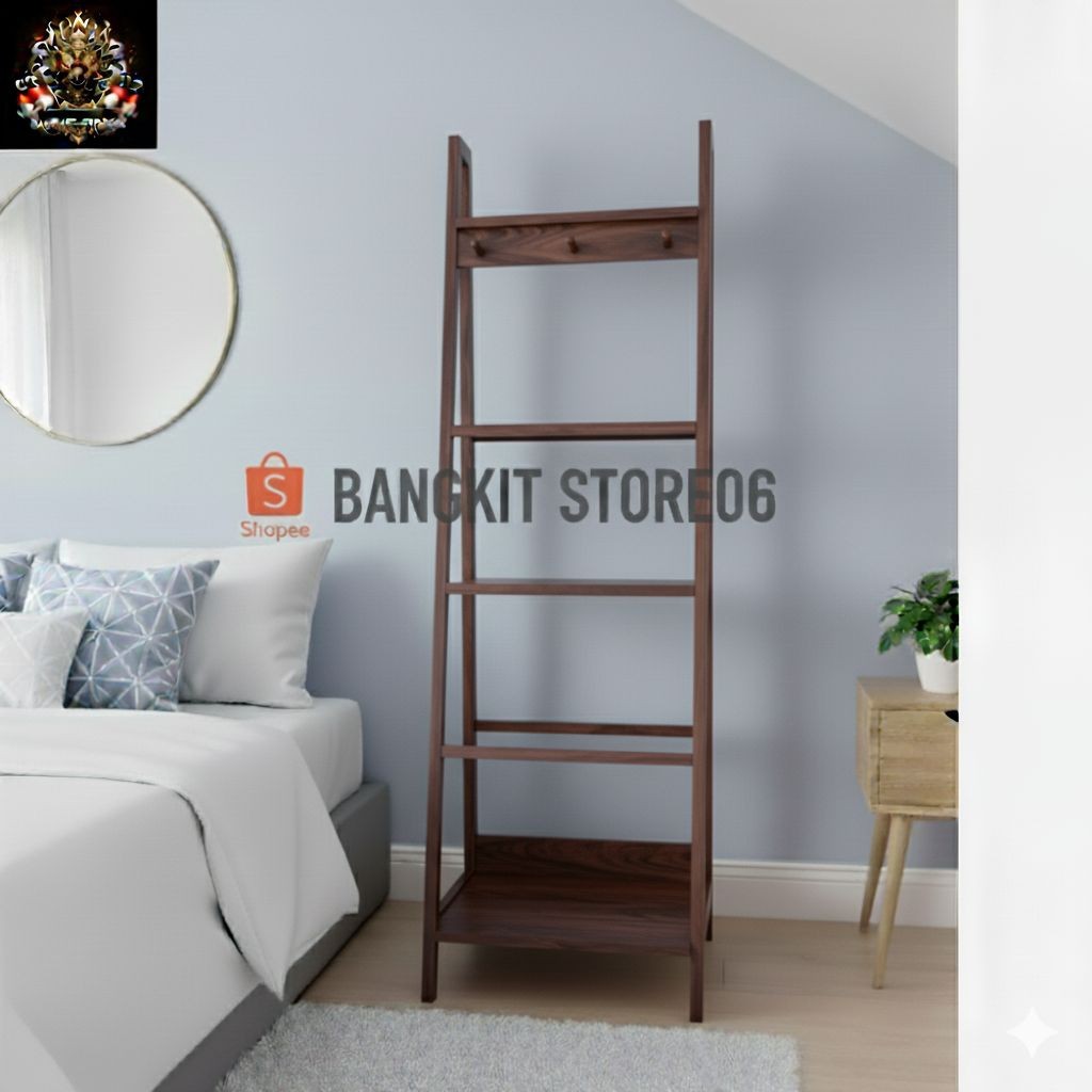 Rak Mukena&sajadah Anti jamur Minimalis 6 Palang - Rak Sajadah Minimalis - Tempat Mukena dan sajadah