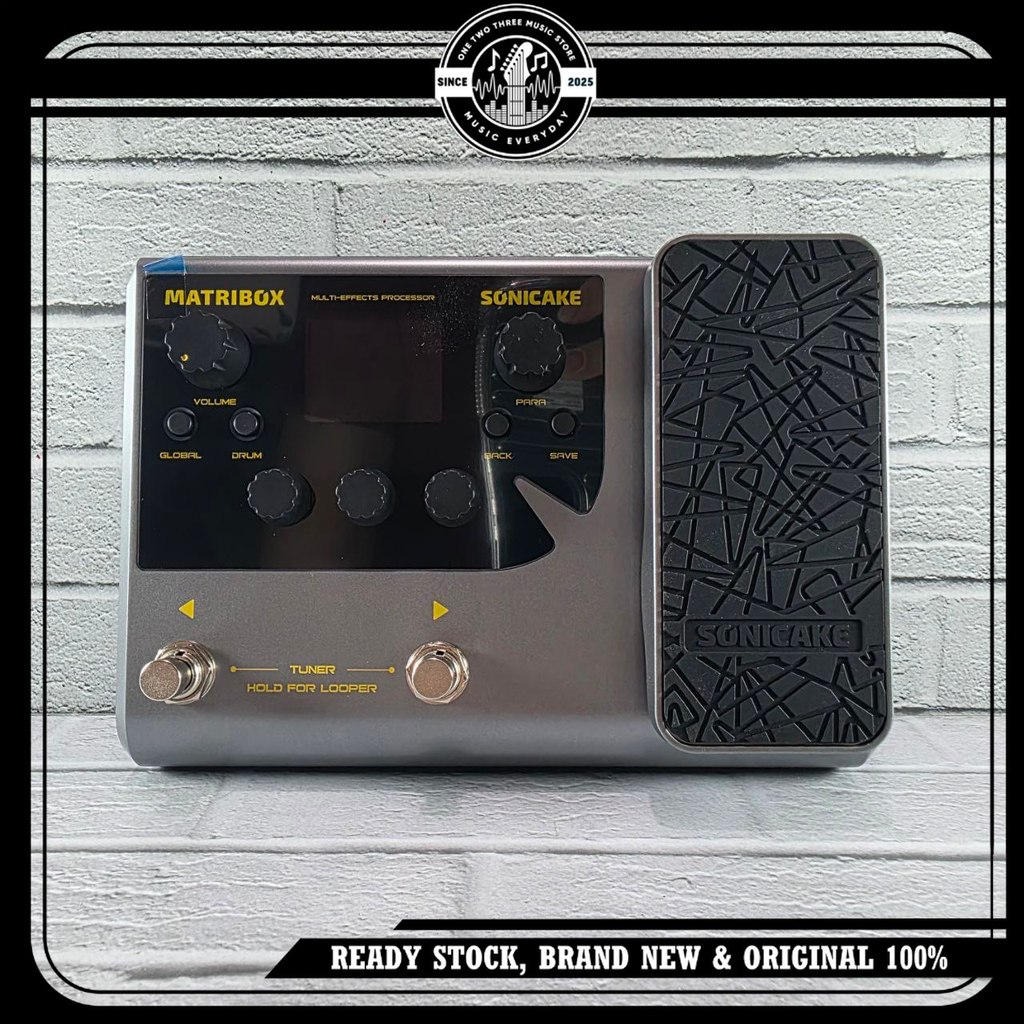 Efek Gitar Elektrik Gitar Akustik Bass SONICAKE Matribox I QME-50 Efek Cabsim Built-in Expression Pe
