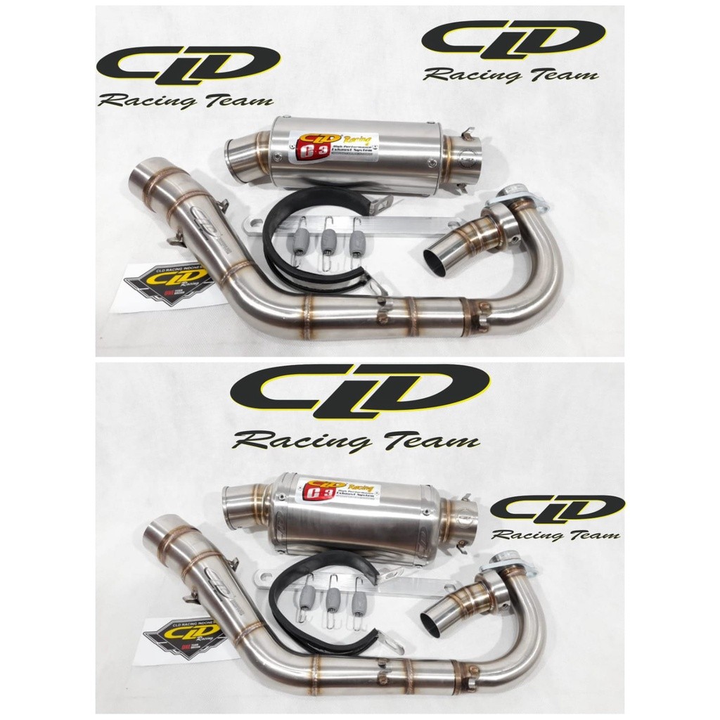 Knalpot Original CLD Type C3 Bulat C3 Oval Mio Nouvo