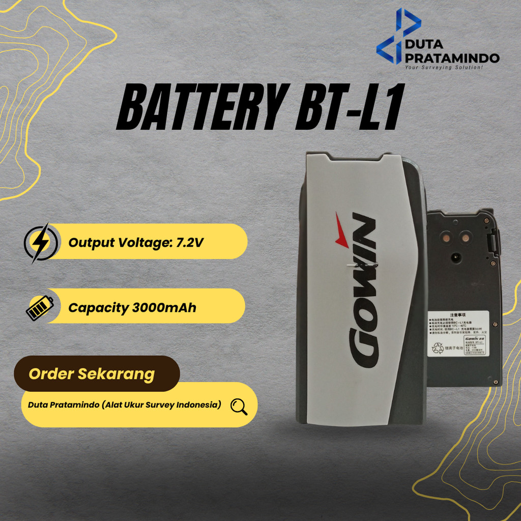 Baterai Gowin BT - L1 / Battery BT-L1 for Total Station GOWIN