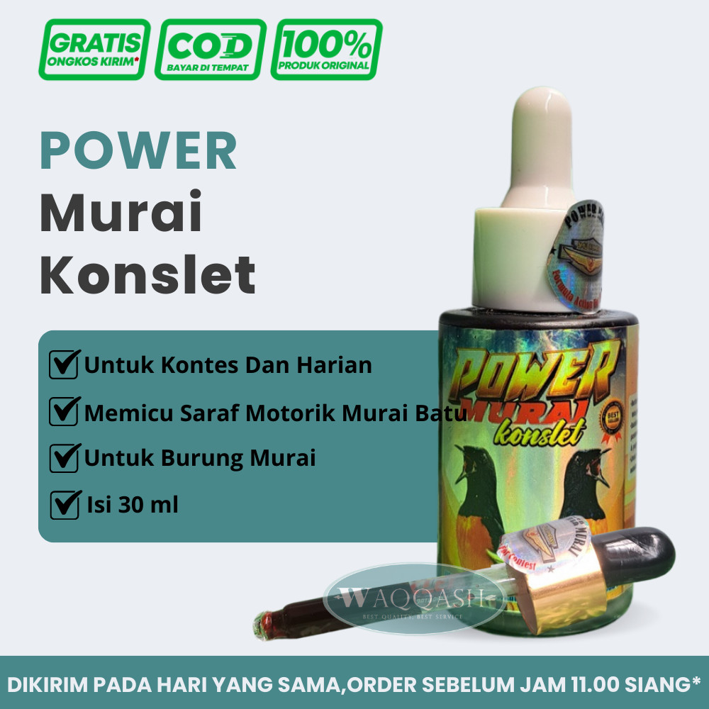Power Murai Konslet Vitamin Suplemen Penggacor Burung Supplement Multivitamin Murai