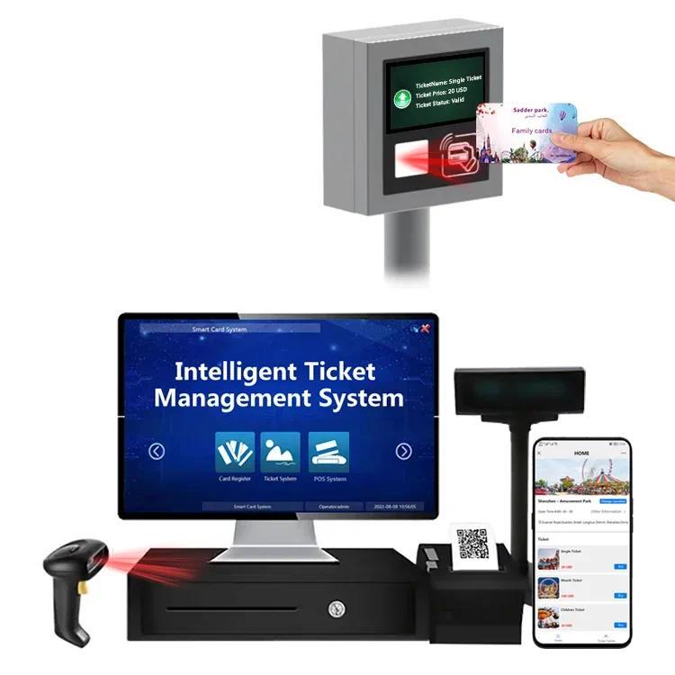 Smart Card Payment Kiosk RFID NFC UHF Wireless TCPIP Coin Operated Card Reader Tickets Software