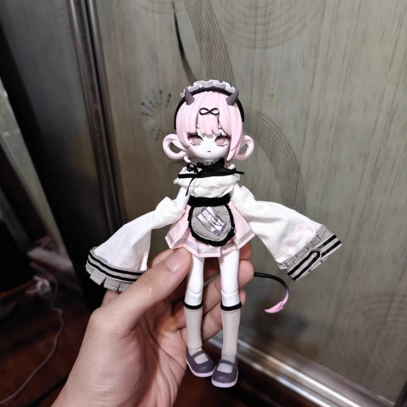 Cooze Bjd Devil'S Horns 1/8 Scale Movable Doll Ornament Blind Box Creative Desktop Collection Cute H
