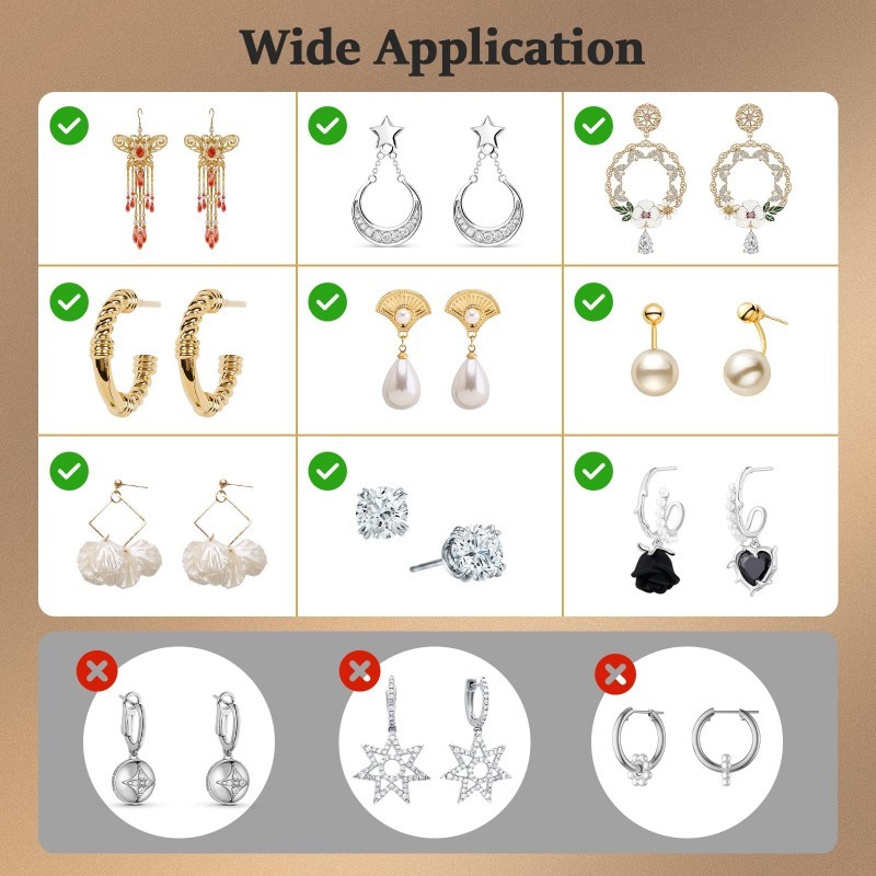 Isi 100 Stoper Anting Tusuk Silikon Penutup Bantalan Anting Premium