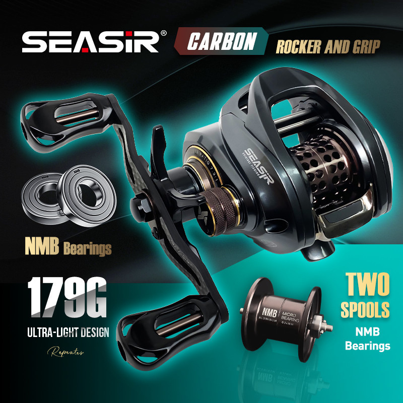 [OFFICIAL] SEASIR Repeater Reel BC Baitcasting Reel Pancing, Double 2 Spools, 5+1 Ball bearings, 7.3