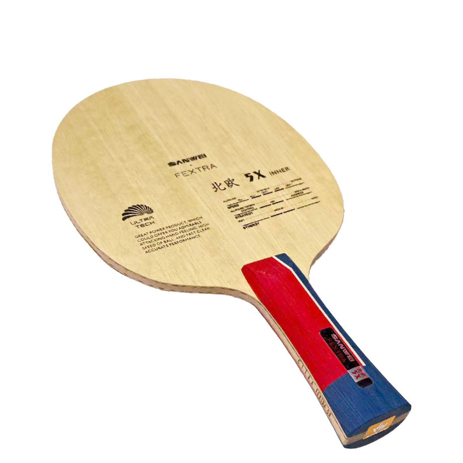 SANWEI FEXTRA 5X Table Tennis Blade Inner Outer Basalt Fiber Ping Pong Blade Carbon 5W2C for Interme