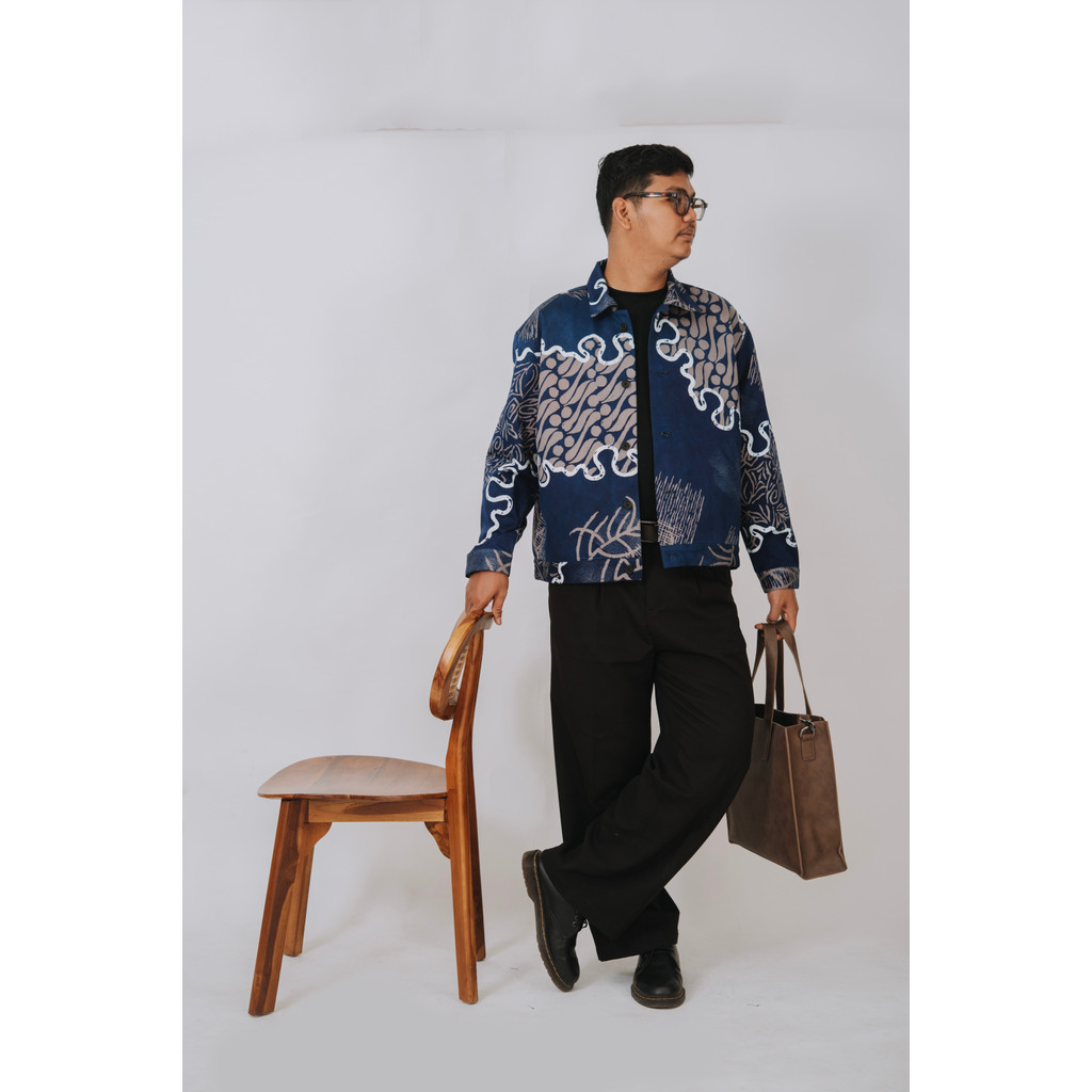 Barilie - PUALAM Crop Jacket Batik Unisex Barilie