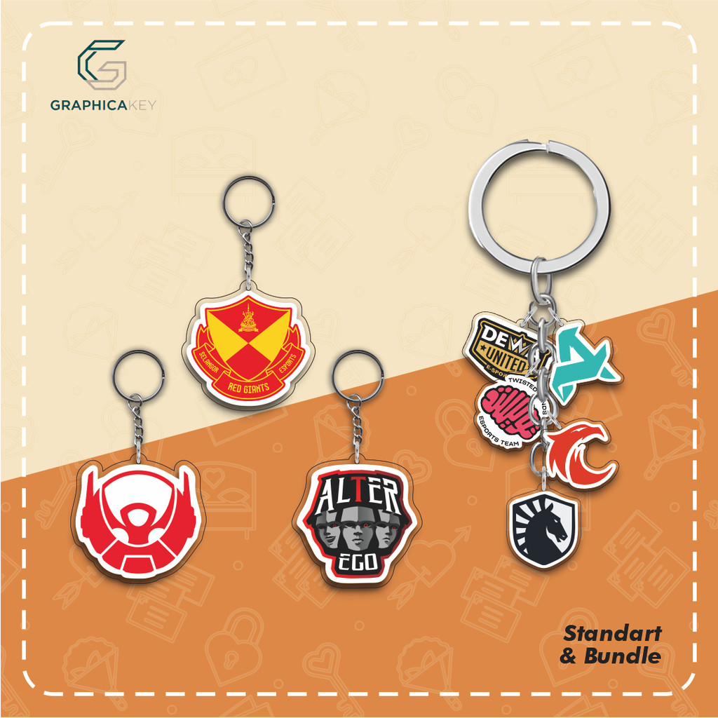 MPL | Keychain Akrilik 2sisi | Ganci Aesthetic | Game | Mobile Legend