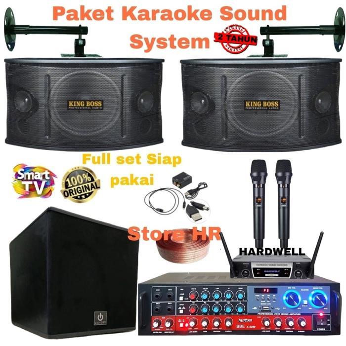 Paket sound System speaker KING BOSS 12 inch power amplifier komplit