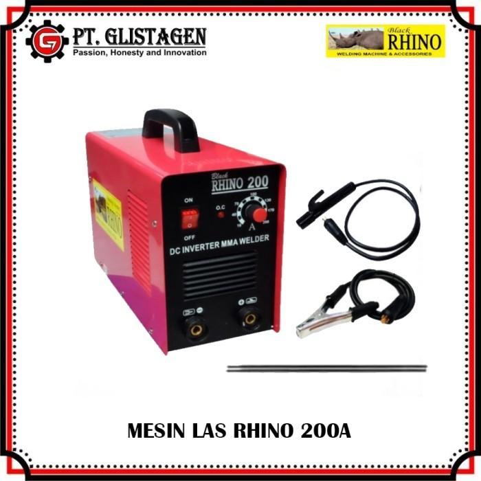 MESIN LAS LISTRIK 200 A TRAVO TRAFO LAS INVERTER RHINO MMA 200A 900W - BELIEVESTORE