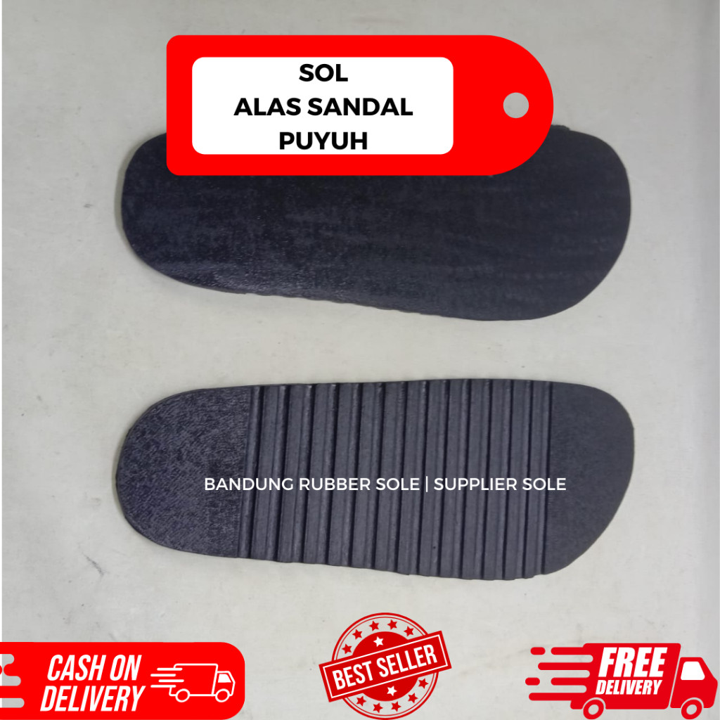 Outsole Karet Sandal Sepatu Pria Wanita Sol Alas Sandal Puyuh Carvil Sol Sandal Casual Sol Sandal Je