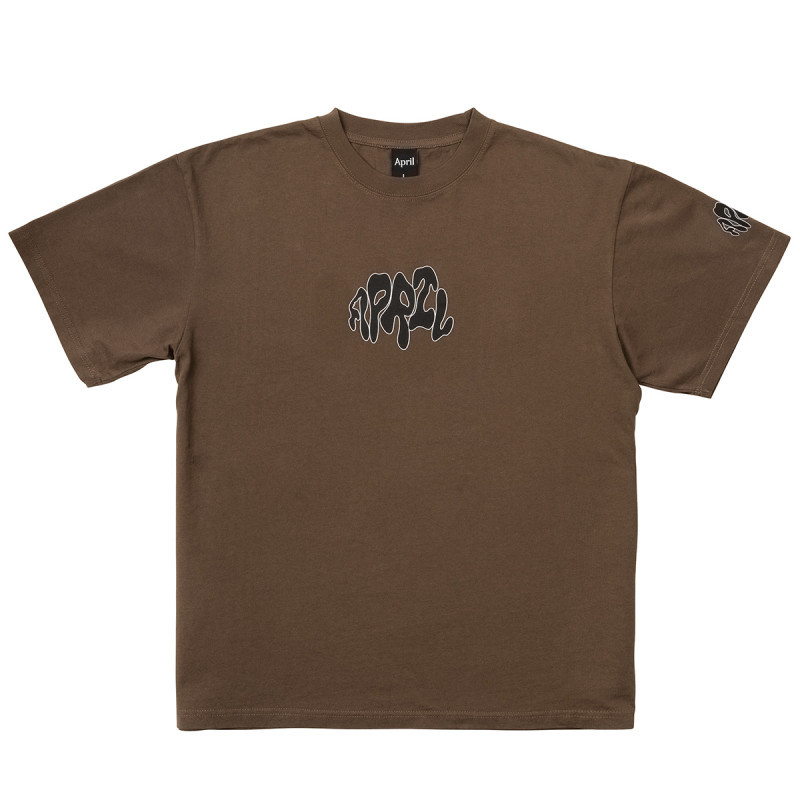 Kaos April Skateboard Warped Tee Chocolate