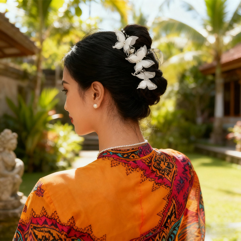 Cantik banget Jepit rambut kupu-kupu besar aksesoris sanggul wanita elegan - cocok untuk rambut teba