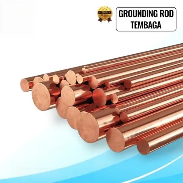 COPPER ROD 5/8 inch Full 16mm 3 meter ( GROUND, GROUNDING TEMBAGA 3m)