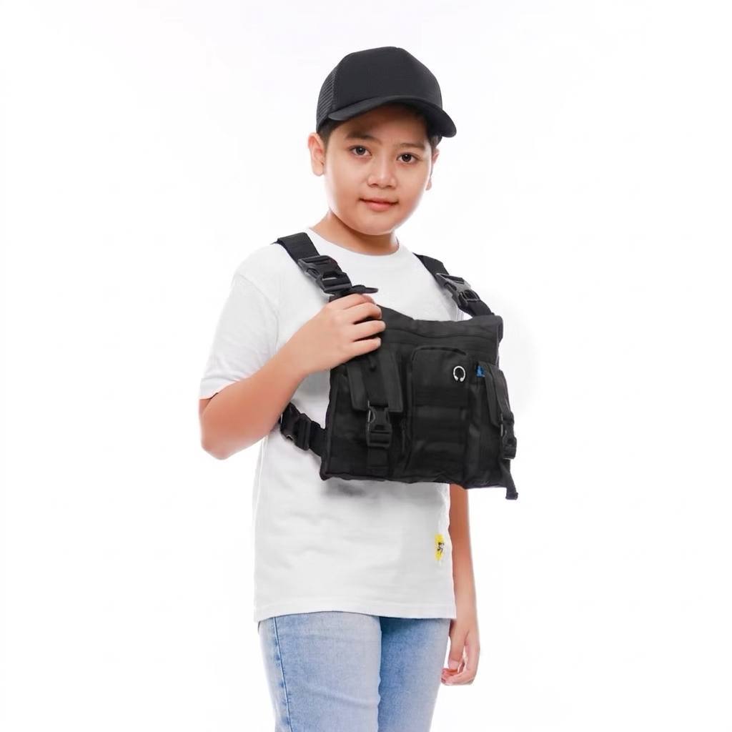 Tas Dada Anak Army Chest Bag Mini Tactical Rompi Dada Anak Model Tas Bahu Depan Laki Laki