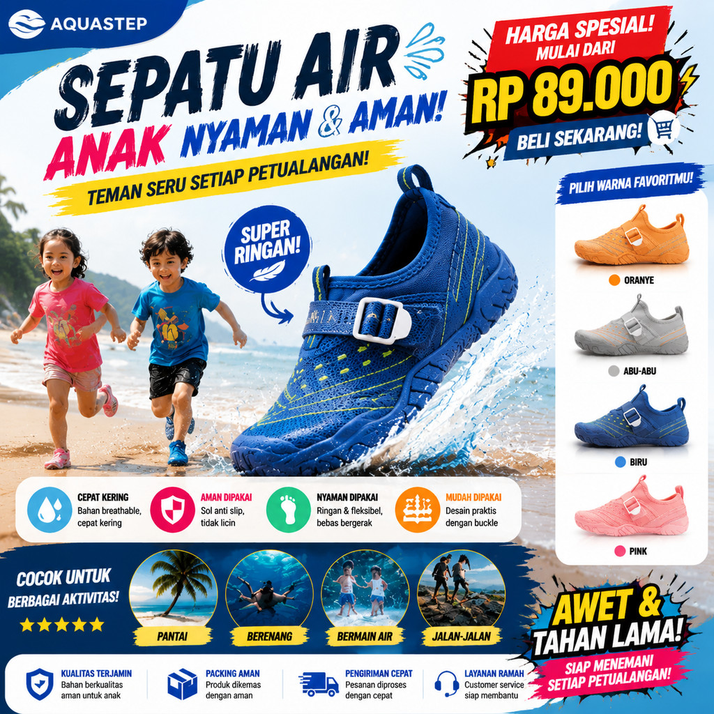 Sepatu Santai Olahraga Protect Camel Unisex Anti Slip Cepat Kering Bernapas Ringan Sepatu Lintas Ala