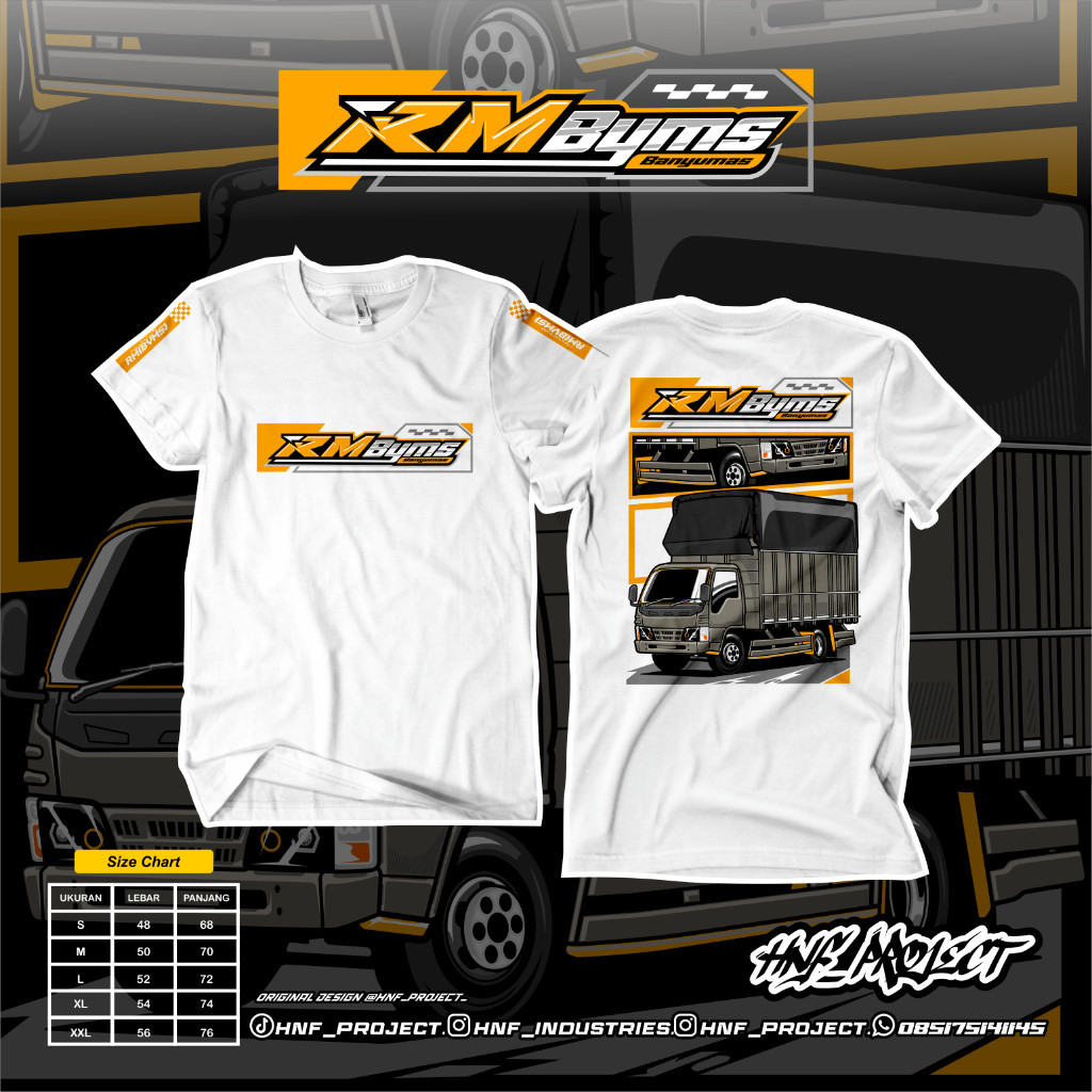 Kaos RM Banyumas Terbaru Sablon DTF Katun Combed