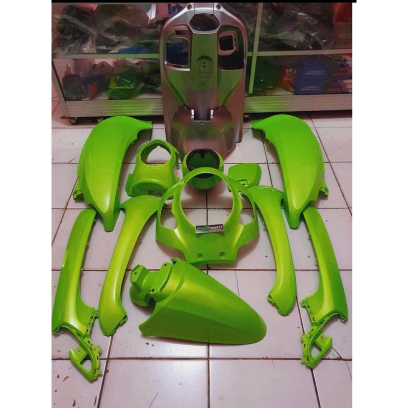 cover full fullset bodi body halus honda scopy scoopy new led 2021 2022 2023 2024 k2f repaint hijau 