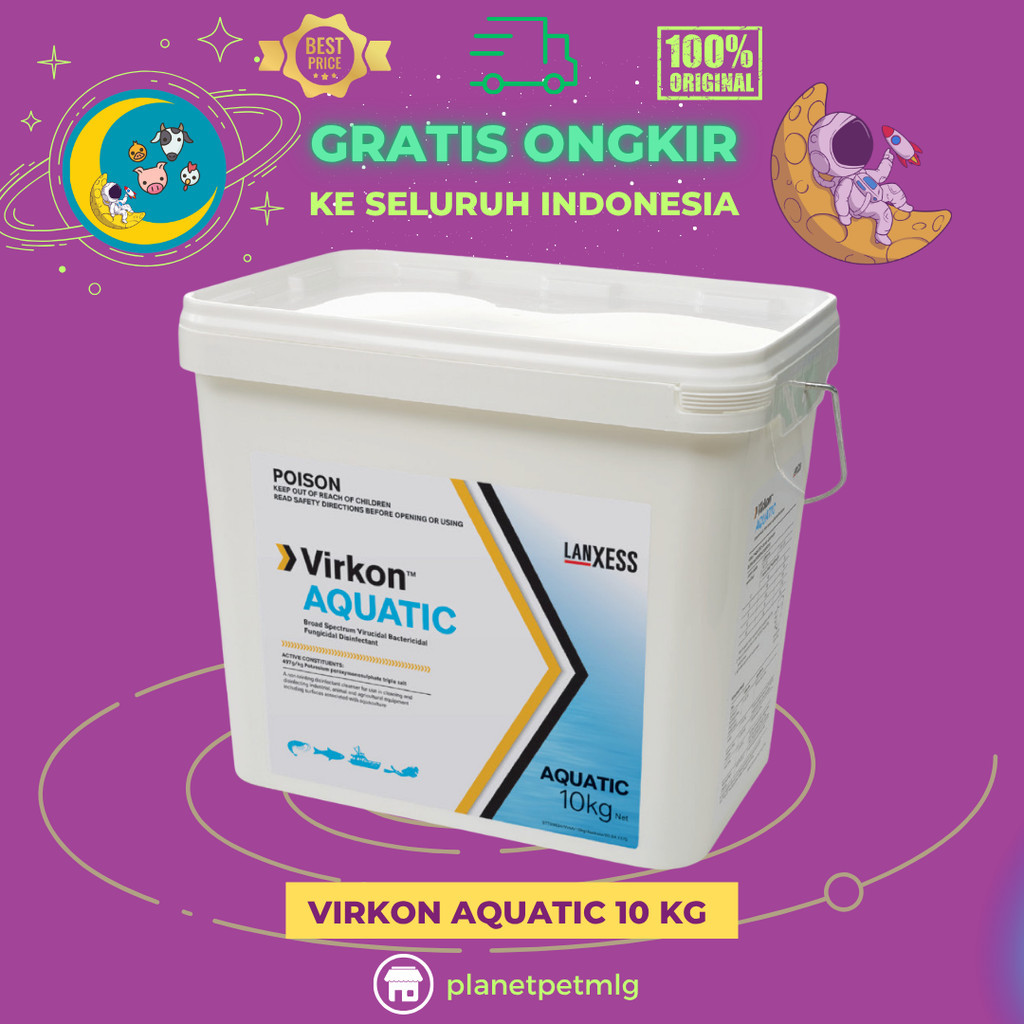 VIRKON AQUATIC 10 KG - Desinfektan Untuk Tambak Udang, Ikan Hias Dan Lainnya.