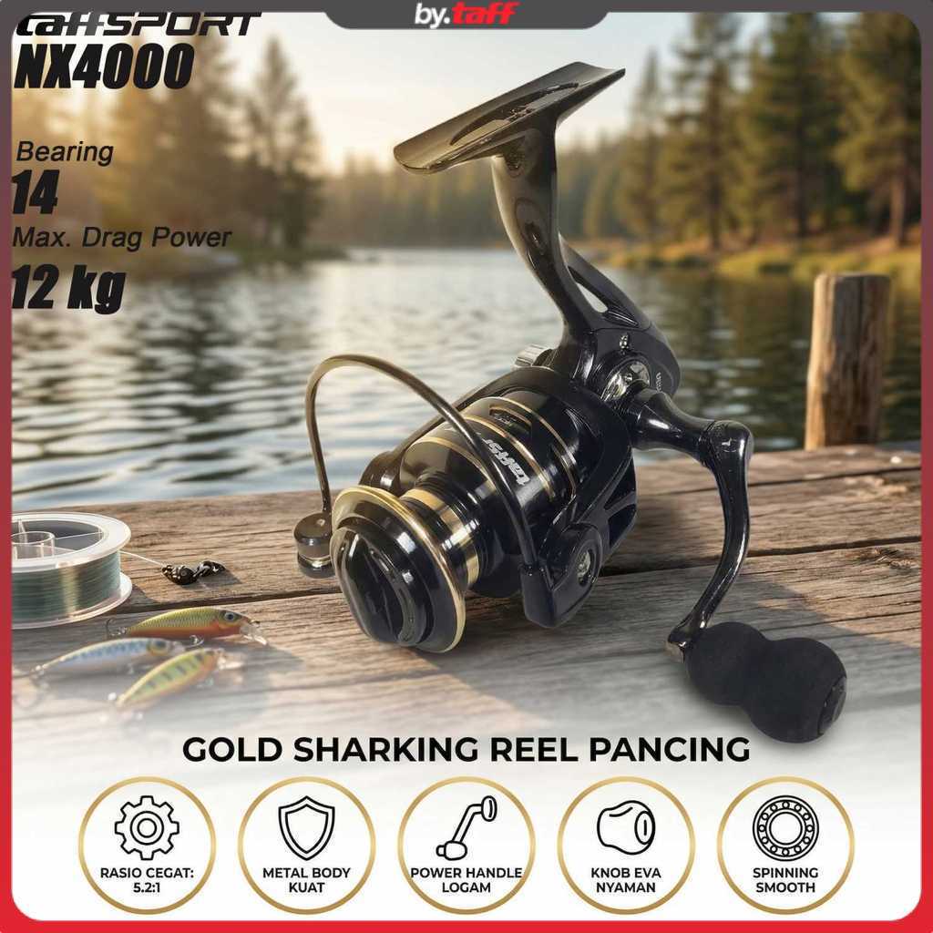 TaffSPORT Reel Pancing Spinning Fishing Reel 5.2:1 4000 - NX4000
