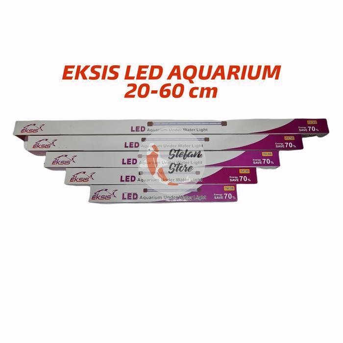 LAMPU LED AQUARIUM EKSIS 20 30 40 50 60 cm - Biru putih, 60cm
