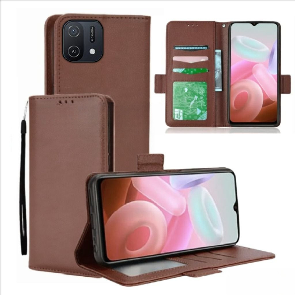 Case Dompet Hp Oppo A16E - Oppo A16K Case Dompet Casing Hp Flip Kulit Case Wallet Leather Cover