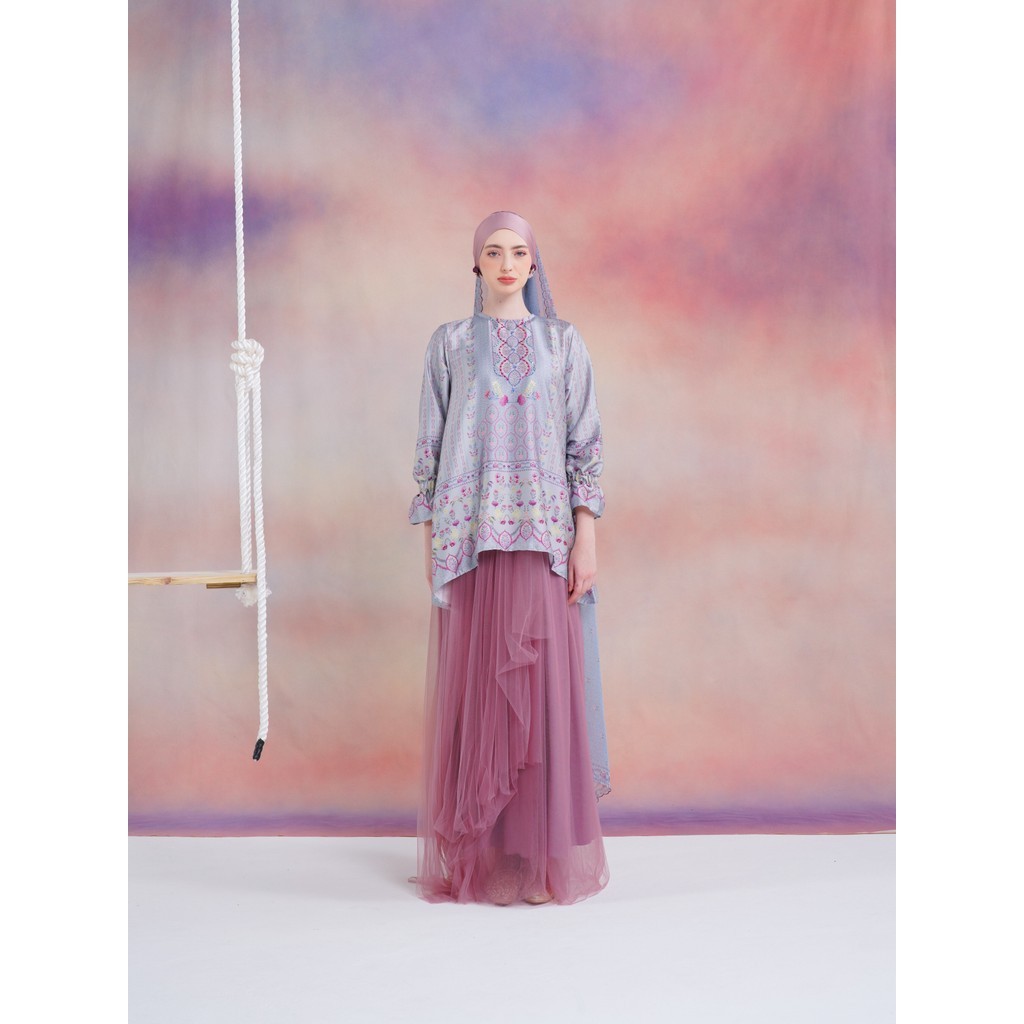 Aleza - Keyna Top Blue - Atasan Blouse Wanita