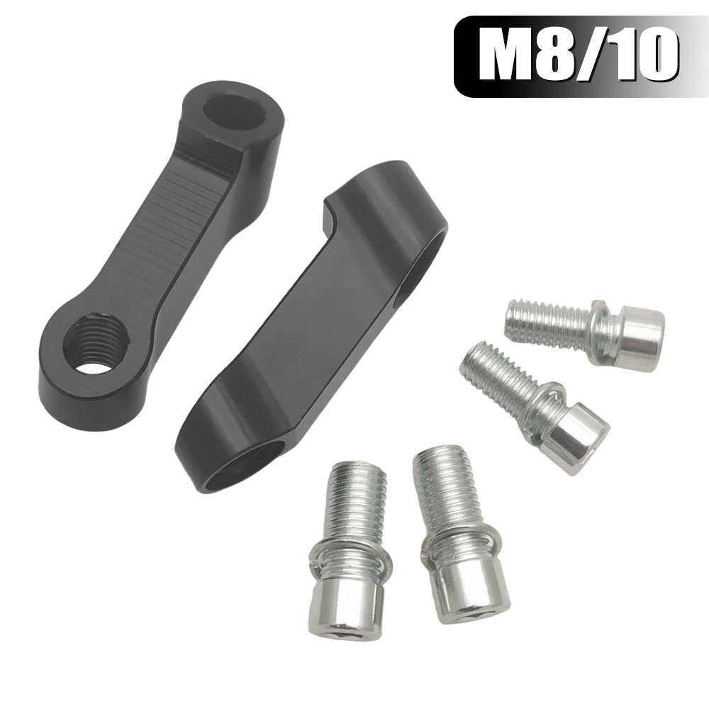 2PCS Motorcycle Rearview Mirrors Extension Riser Extend Adapter Mofied Front Transfer Base Widening 