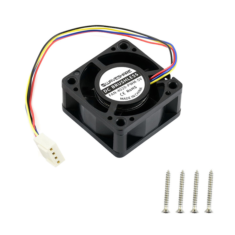 Nvia Jetson Nano Cooling Fan PWN Speed Adjustable 5V Fan 40x40x20mm 4Pin Connector Fan for Jetson Na