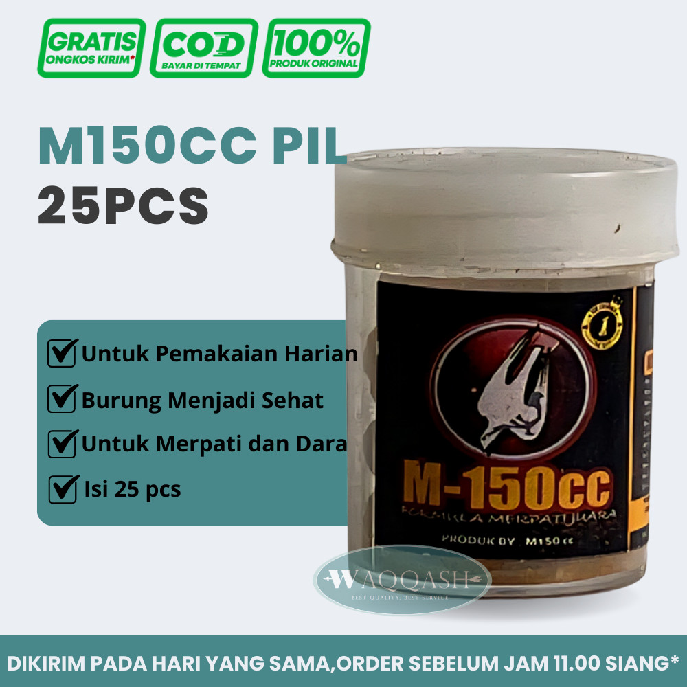 M150cc Pil isi 25pcs Vitamin Burung Dara atau Merpati Kemasan Ekonomis
