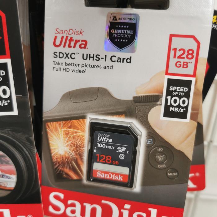 SD Card SanDisk Ultra SDXC 128GB Original by Josscom