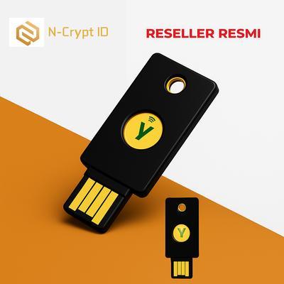 YubiKey Yubico 5 Series 5 5C NFC 5Ci FIDO2 U2F OTP USB-A USB-C Lightning - YubiKey 5C NFC by Josscel