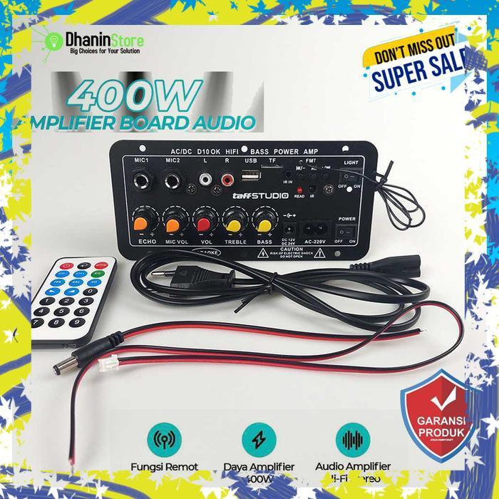 Kit Modul Power Amplifier Mono Bluetooth Karaoke Rakitan 12 Volt 400W