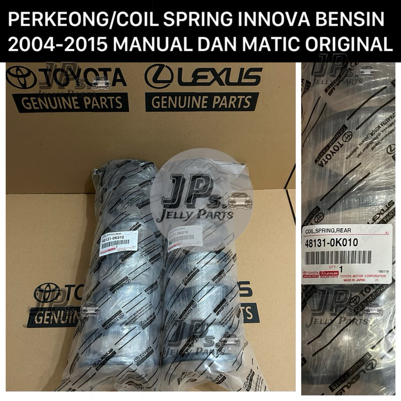 PERKEONG COIL SPRING BELAKANG INNOVA BENSIN 2004-2015 MANUAL MATIC ASLI ORIGINAL