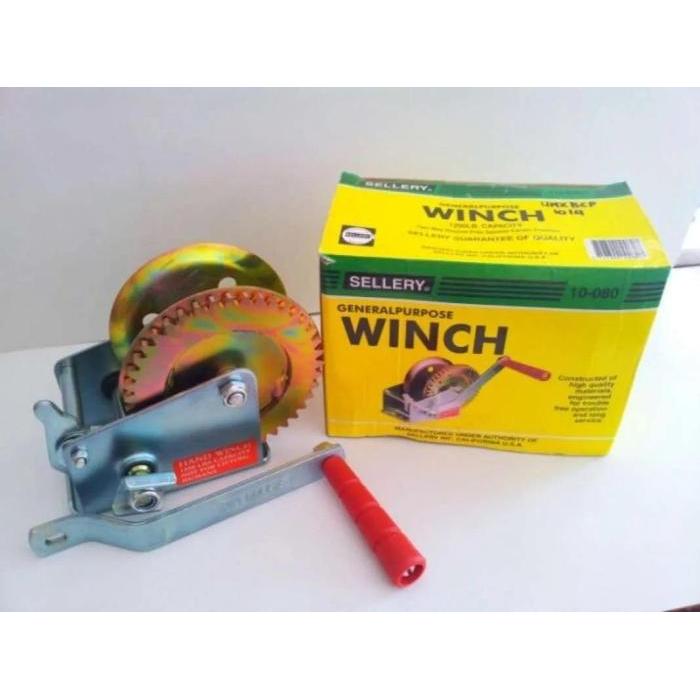 Hand Winch 1200 Lbs Sellery Boat Winch Kerekan Katrol Tangan Kapal