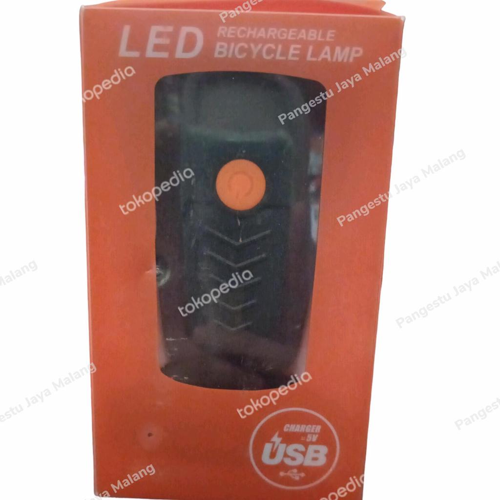 Lampu depan sepeda pancal LED