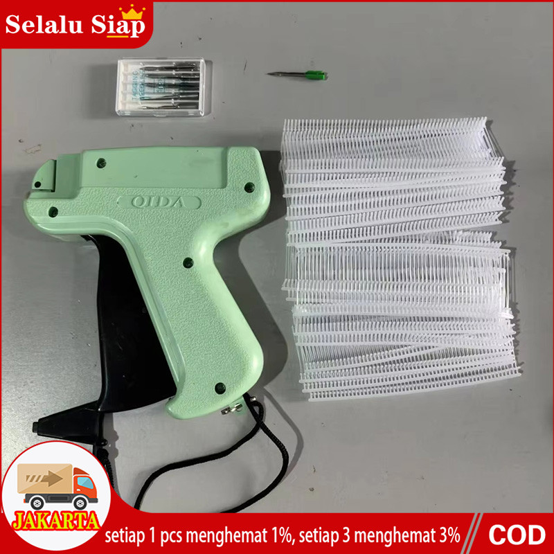 1000PCS PAKET TERMURAH TAG GUN JOYKO + ISI 1000pcs LABEL BAJU TAG PIN 35M Alat Tembak Pasang Label /