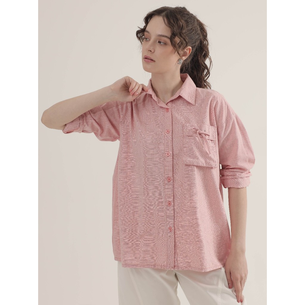 EXIT Aure Blouse |Kemeja Wanita - Atasan Lengan Panjang